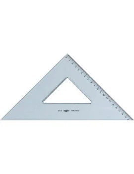 Squadra Linea Uni Arda - 45° - 35 cm - 28735SS (Fumè Trasparente)