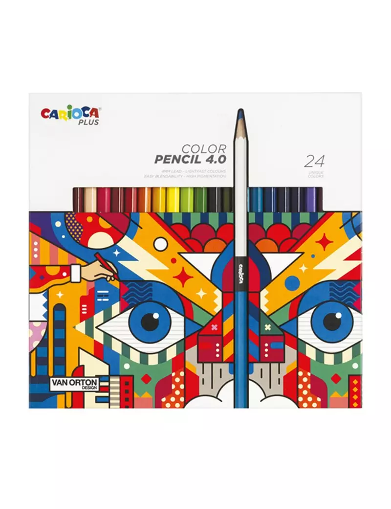 Matite Colorate Color Pencil 4.0 Carioca - 4 mm - 45203 (Assortiti Conf. 24) Matite Colorate Color Pencil 4.0 Carioca - 4 mm - 45203 (Assortiti Conf. 24)