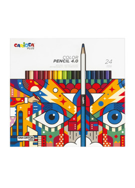 Matite Colorate Color Pencil 4.0 Carioca - 4 mm - 45203 (Assortiti Conf. 24)