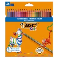 Matite Colorate Evolution Stripes Bic - 9505251 (Assortiti Conf. 24)