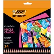 Matite Colorate Intensity Wood Premium Bic - 9678231 (Assortiti Conf. 24)