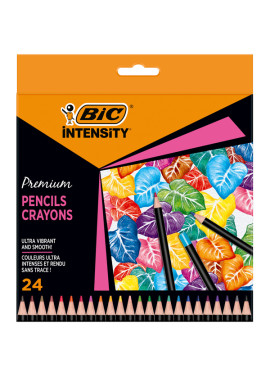 Matite Colorate Intensity Wood Premium Bic - 9678231 (Assortiti Conf. 24)