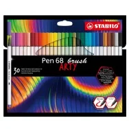 Pennarello Pen 68 Brush Arty Line Stabilo - 1 mm - 568/30-21-20 (Assortiti Conf. 30)