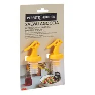 Tappo con Beccuccio Salvagoccia Olio e Aceto Perfetto - 29012 (Giallo Conf. 2)