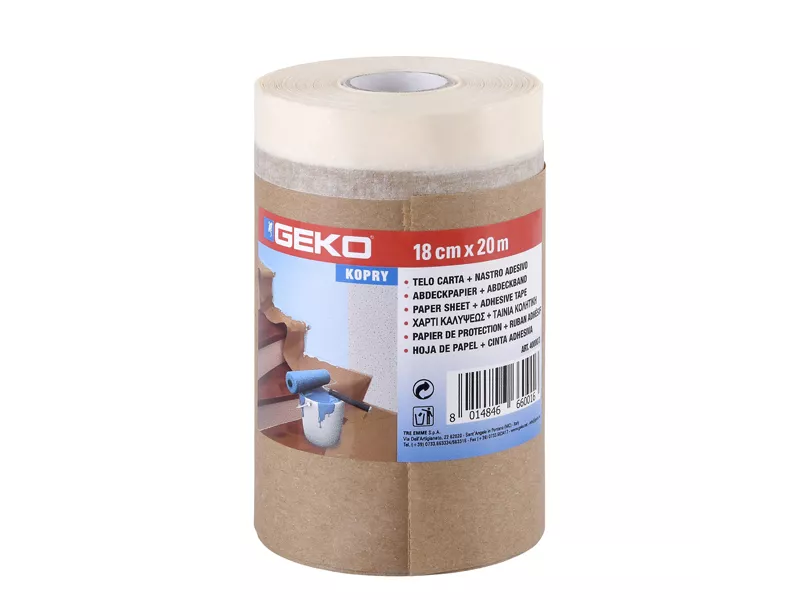 Nastro Adesivo e Telo in Carta Geko - 180 mm x 20 m - 40000/3 (Avana)