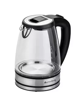 Bollitore Elettrico Mr Boil Melchioni - Cordless con Caraffa in Vetro - 2200 W - 118360027 (Nero e Trasparente)