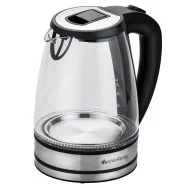 Bollitore Elettrico Mr Boil Melchioni - Cordless con Caraffa in Vetro - 2200 W - 118360027 (Nero e Trasparente)
