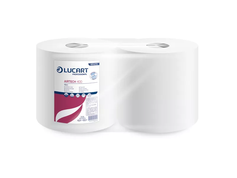 Bobina Asciugatutto Texicell 400 Lucart - 1 Velo - 400 Strappi - 851270J (Conf. 2)