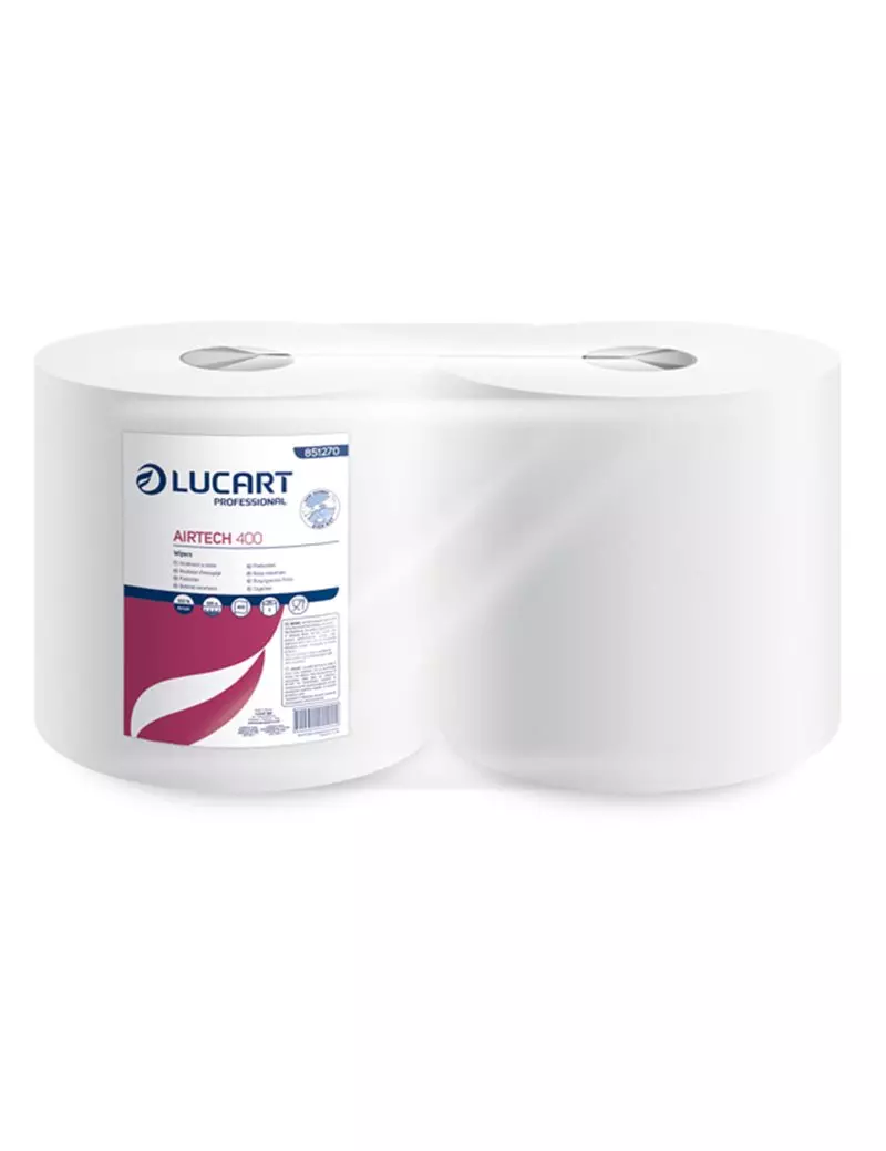 Bobina Asciugatutto Texicell 400 Lucart - 1 Velo - 400 Strappi - 851270J (Conf. 2) Bobina Asciugatutto Texicell 400 Lucart - 1 Velo - 400 Strappi - 851270J (Conf. 2)