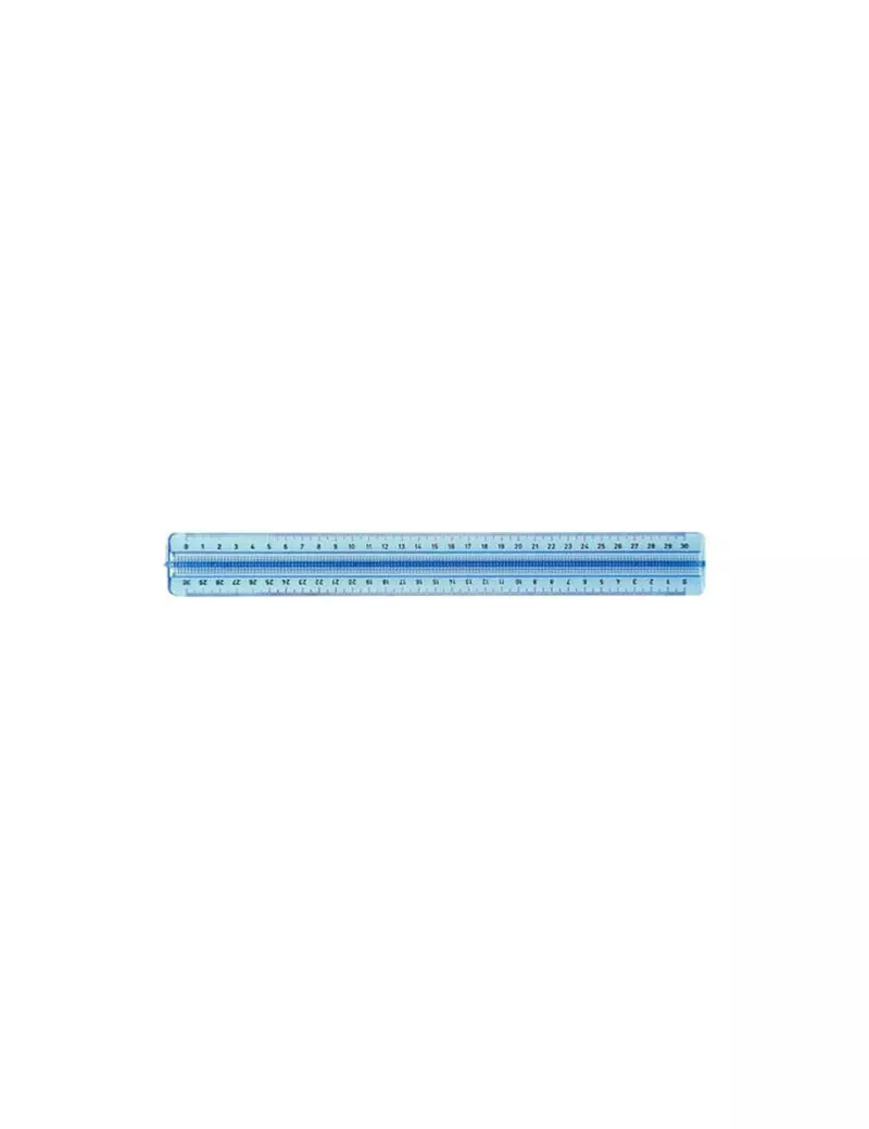 Triplodecimetro Linea Uni Arda - 30 cm - 50130SS (Fumè Trasparente) Triplodecimetro Linea Uni Arda - 30 cm - 50130SS (Fumè Trasparente)