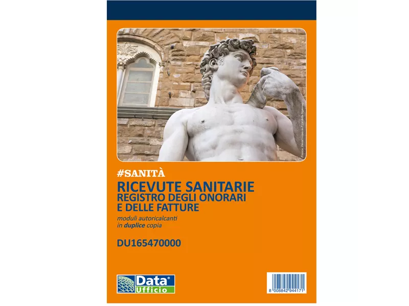 Blocco Ricevute Sanitarie Data Ufficio - 50/50 Copie Autoricalcanti - 21,5x14,8 cm - DU165470000 (Conf. 5)