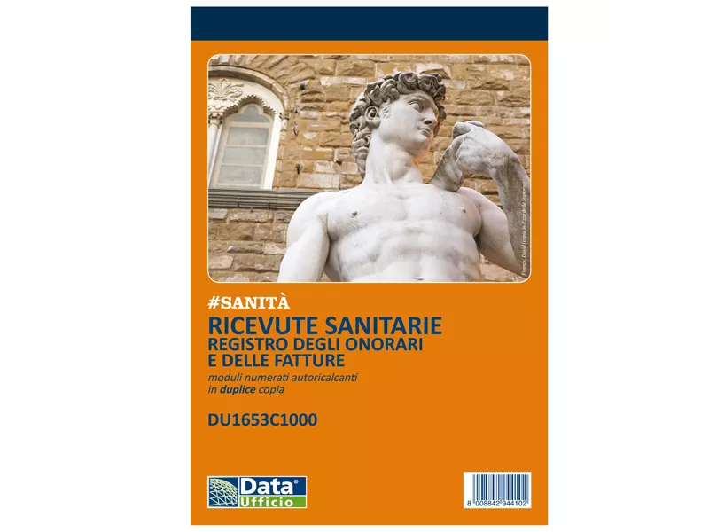 Blocco Ricevute Sanitarie Numerate Data Ufficio - 100/100 Copie Autoricalcanti - 21,5x14,8 cm - DU1653C1000 Blocco Ricevute Sanitarie Numerate Data Ufficio - 100/100 Copie Autoricalcanti - 21,5x14,8 cm - DU1653C1000