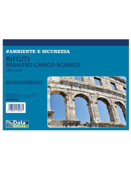 Registro Carico/Scarico Rifiuti Data Ufficio - 29,7x21,5 cm - 100 pagine - DU6930RE000 (Conf. 2)