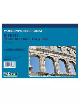 Registro Carico/Scarico Rifiuti Data Ufficio - 29,7x21,5 cm - 100 pagine - DU6930RE000 (Conf. 2)