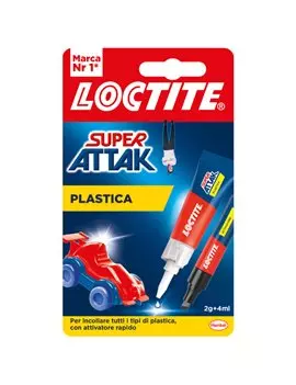 Colla Super Attak con Attivatore in Penna Loctite - 2 g + 4 ml - 2632283