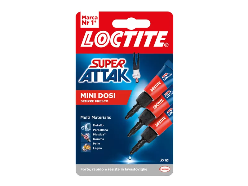 Colla Super Attak Loctite - 1 g - 2631597 (Conf. 3) Colla Super Attak Loctite - 1 g - 2631597 (Conf. 3)