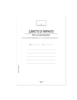 Libretto Impianti di Climatizzazione Data Ufficio - 44 Pagine - 21x30 cm - DU319300000