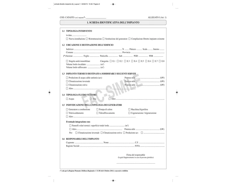 Libretto Impianti di Climatizzazione Edipro - 21x29,7 cm - 48 Pagine - E2621