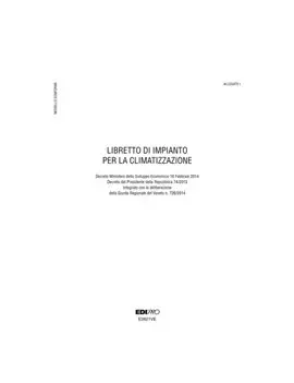 Libretto Impianti di Climatizzazione Veneto Edipro - 21x29,7 cm - 48 Pagine - E2621VE