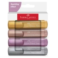 Evidenziatore Textliner 46 Faber Castell - 1-2-5 mm - 254674 (Assortiti Metallic Conf. 4)