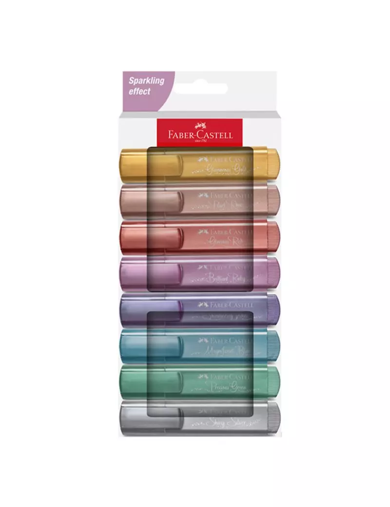 Evidenziatore Textliner 46 Faber Castell - 1-2-5 mm - 254678 (Assortiti Metallic Conf. 8) Evidenziatore Textliner 46 Faber Castell - 1-2-5 mm - 254678 (Assortiti Metallic Conf. 8)