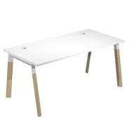 Scrivania Lineare Woody Superior Artexport - 120x80 cm - W120-3-AM (Bianco)