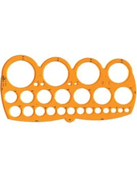 Maschera per Cerchi Grandi Arda - 27,8x14 cm - 7126 (Arancione Conf. 10)