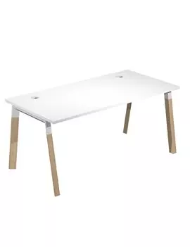Scrivania Lineare Woody Superior Artexport - 140x80 cm - W140-3-AM (Bianco)