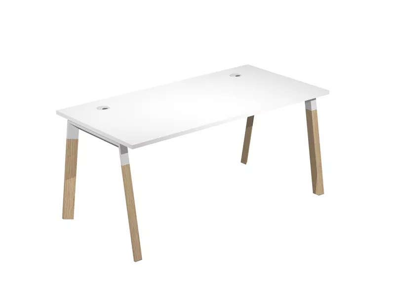 Scrivania Lineare Woody Superior Artexport - 140x80 cm - W140-3-AM (Bianco)