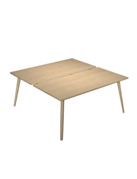 Scrivania a 2 Postazioni Contrapposte Woody Artexport - 120x166 cm - 6404B-DKA-C (Rovere)