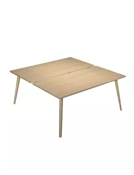 Scrivania a 2 Postazioni Contrapposte Woody Artexport - 120x166 cm - 6404B-DKA-C (Rovere)