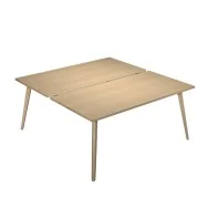 Scrivania a 2 Postazioni Contrapposte Woody Artexport - 120x166 cm - 6404B-DKA-C (Rovere)