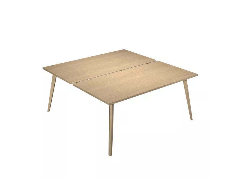 Scrivania a 2 Postazioni Contrapposte Woody Artexport - 120x166 cm - 6404B-DKA-C (Rovere)