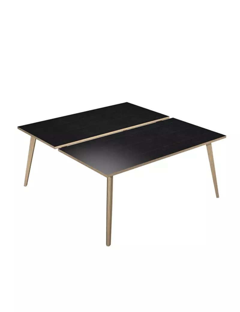 Scrivania a 2 Postazioni Contrapposte Woody Artexport - 120x166 cm - 6404B-DKA-8C (Rovere e Nero Venato) Scrivania a 2 Postazioni Contrapposte Woody Artexport - 120x166 cm - 6404B-DKA-8C (Rovere e Nero Venato)