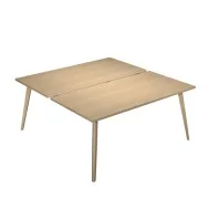 Scrivania a 2 Postazioni Contrapposte Woody Artexport - 140x166 cm - 6402B-DKA-C (Rovere)