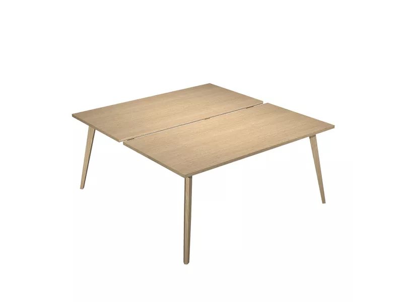 Scrivania a 2 Postazioni Contrapposte Woody Artexport - 140x166 cm - 6402B-DKA-C (Rovere)