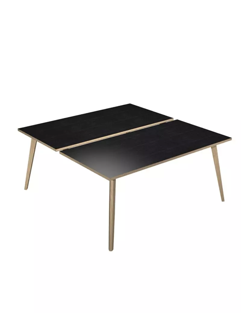 Scrivania a 2 Postazioni Contrapposte Woody Artexport - 140x166 cm - 6402B-DKA-8C (Rovere e Nero Venato) Scrivania a 2 Postazioni Contrapposte Woody Artexport - 140x166 cm - 6402B-DKA-8C (Rovere e Nero Venato)