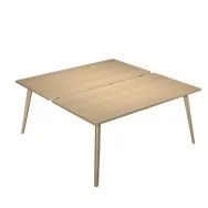 Scrivania a 2 Postazioni Contrapposte Woody Artexport - 160x166 cm - 6403B-DKA-C (Rovere)