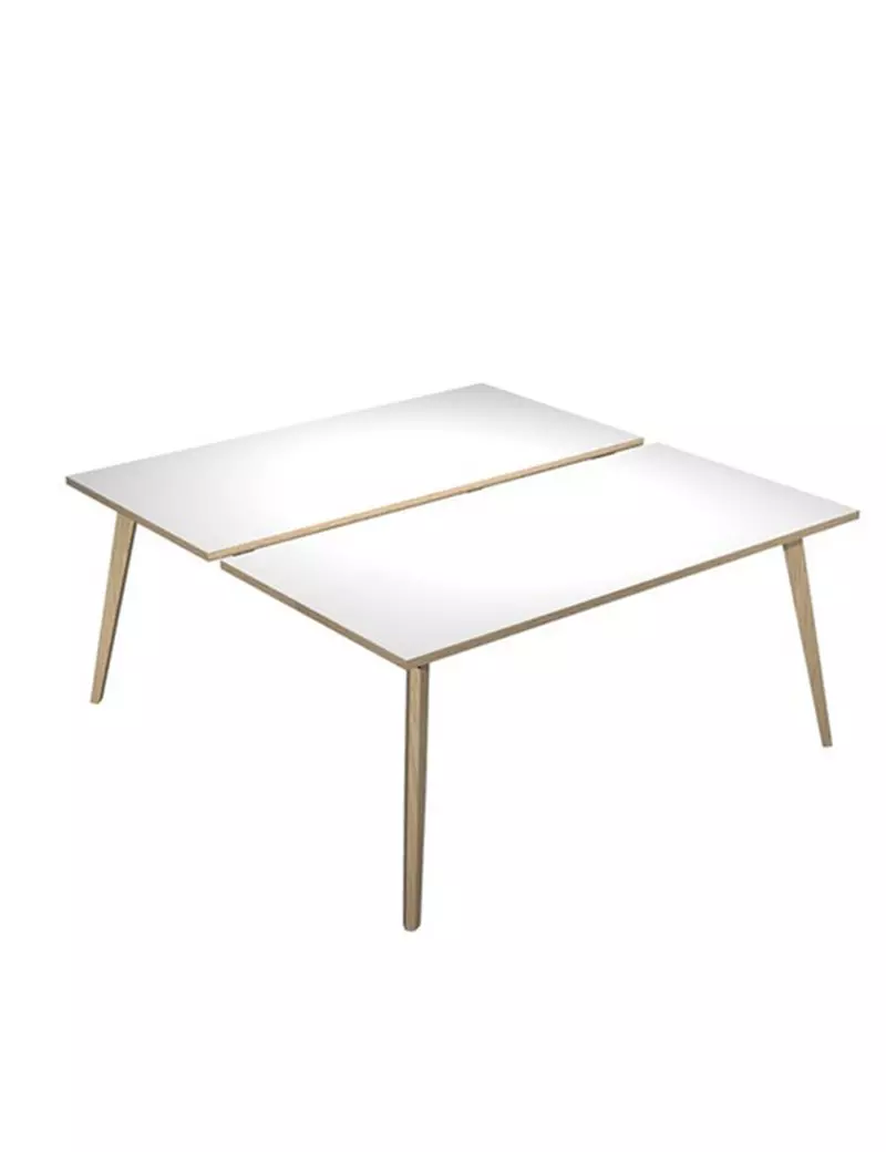 Scrivania a 2 Postazioni Contrapposte Woody Artexport - 160x166 cm - 6403B-DKA-3C (Rovere e Bianco) Scrivania a 2 Postazioni Contrapposte Woody Artexport - 160x166 cm - 6403B-DKA-3C (Rovere e Bianco)