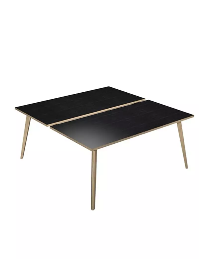 Scrivania a 2 Postazioni Contrapposte Woody Artexport - 160x166 cm - 6403B-DKA-8C (Rovere e Nero Venato) Scrivania a 2 Postazioni Contrapposte Woody Artexport - 160x166 cm - 6403B-DKA-8C (Rovere e Nero Venato)