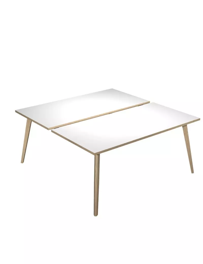 Scrivania a 2 Postazioni Contrapposte Woody Artexport - 180x166 cm - 6405B-DKA-3C (Rovere e Bianco) Scrivania a 2 Postazioni Contrapposte Woody Artexport - 180x166 cm - 6405B-DKA-3C (Rovere e Bianco)