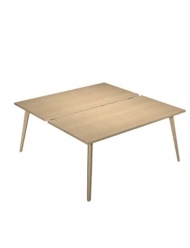 Scrivania a 2 Postazioni Contrapposte Woody Artexport - 180x166 cm - 6405B-DKA-C (Rovere)