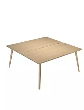 Scrivania a 2 Postazioni Contrapposte Woody Artexport - 180x166 cm - 6405B-DKA-C (Rovere)