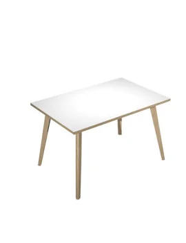 Scrivania Lineare Woody Artexport - 120x80 cm - 6404-DKA-3C (Rovere e Bianco)