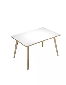 Scrivania Lineare Woody Artexport - 120x80 cm - 6404-DKA-3C (Rovere e Bianco)