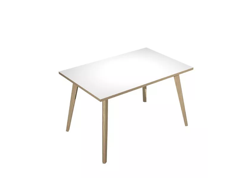 Scrivania Lineare Woody Artexport - 120x80 cm - 6404-DKA-3C (Rovere e Bianco)