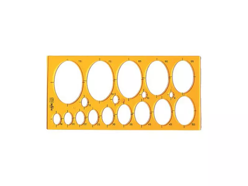 Maschera per Ellissi Arda - 31,6x15 cm - 7135 (Arancione Conf. 10)