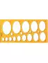 Maschera per Ellissi Arda - 31,6x15 cm - 7135 (Arancione Conf. 10)