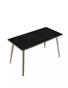 Scrivania Lineare Woody Artexport - 120x80 cm - 6404-DKA-8C (Rovere e Nero Venato)