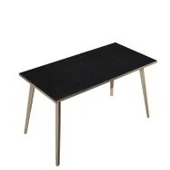 Scrivania Lineare Woody Artexport - 120x80 cm - 6404-DKA-8C (Rovere e Nero Venato)